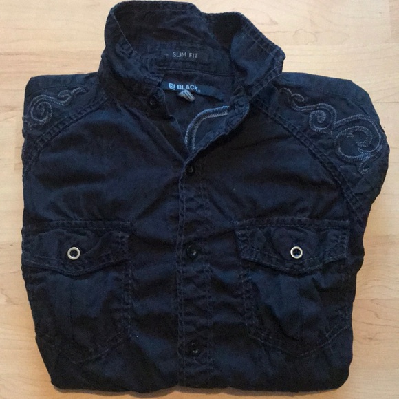 Carbon Black Button Down - Picture 3 of 3